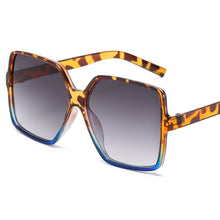 Load image into Gallery viewer, Black Square Oversized Sunglasses Women Big Frame Colorful Sun Glasses Female Mirror Oculos Unisex Gradient Hip Hop Shades