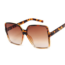 Load image into Gallery viewer, Black Square Oversized Sunglasses Women Big Frame Colorful Sun Glasses Female Mirror Oculos Unisex Gradient Hip Hop Shades