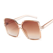Load image into Gallery viewer, Black Square Oversized Sunglasses Women Big Frame Colorful Sun Glasses Female Mirror Oculos Unisex Gradient Hip Hop Shades