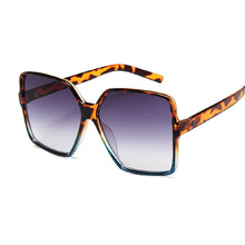 Load image into Gallery viewer, Black Square Oversized Sunglasses Women Big Frame Colorful Sun Glasses Female Mirror Oculos Unisex Gradient Hip Hop Shades