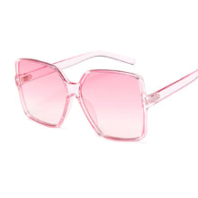 Load image into Gallery viewer, Black Square Oversized Sunglasses Women Big Frame Colorful Sun Glasses Female Mirror Oculos Unisex Gradient Hip Hop Shades