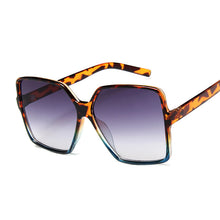 Load image into Gallery viewer, Black Square Oversized Sunglasses Women Big Frame Colorful Sun Glasses Female Mirror Oculos Unisex Gradient Hip Hop Shades