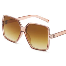 Load image into Gallery viewer, Black Square Oversized Sunglasses Women Big Frame Colorful Sun Glasses Female Mirror Oculos Unisex Gradient Hip Hop Shades