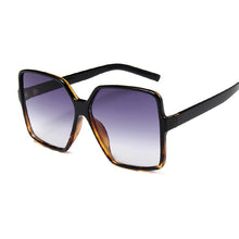 Load image into Gallery viewer, Black Square Oversized Sunglasses Women Big Frame Colorful Sun Glasses Female Mirror Oculos Unisex Gradient Hip Hop Shades
