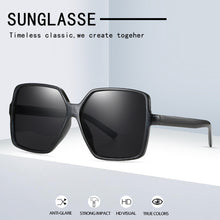 Load image into Gallery viewer, Black Square Oversized Sunglasses Women Big Frame Colorful Sun Glasses Female Mirror Oculos Unisex Gradient Hip Hop Shades