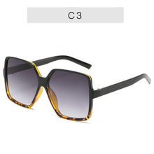 Load image into Gallery viewer, Black Square Oversized Sunglasses Women Big Frame Colorful Sun Glasses Female Mirror Oculos Unisex Gradient Hip Hop Shades