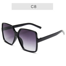 Load image into Gallery viewer, Black Square Oversized Sunglasses Women Big Frame Colorful Sun Glasses Female Mirror Oculos Unisex Gradient Hip Hop Shades