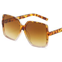 Load image into Gallery viewer, Black Square Oversized Sunglasses Women Big Frame Colorful Sun Glasses Female Mirror Oculos Unisex Gradient Hip Hop Shades