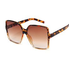 Load image into Gallery viewer, Black Square Oversized Sunglasses Women Big Frame Colorful Sun Glasses Female Mirror Oculos Unisex Gradient Hip Hop Shades