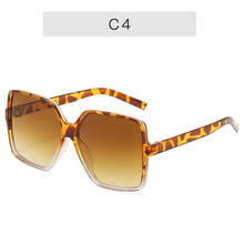 Load image into Gallery viewer, Black Square Oversized Sunglasses Women Big Frame Colorful Sun Glasses Female Mirror Oculos Unisex Gradient Hip Hop Shades