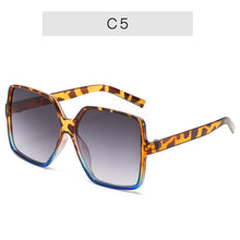 Load image into Gallery viewer, Black Square Oversized Sunglasses Women Big Frame Colorful Sun Glasses Female Mirror Oculos Unisex Gradient Hip Hop Shades