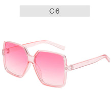 Load image into Gallery viewer, Black Square Oversized Sunglasses Women Big Frame Colorful Sun Glasses Female Mirror Oculos Unisex Gradient Hip Hop Shades