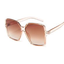 Load image into Gallery viewer, Black Square Oversized Sunglasses Women Big Frame Colorful Sun Glasses Female Mirror Oculos Unisex Gradient Hip Hop Shades