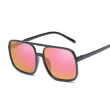 Load image into Gallery viewer, Black Square Oversized Sunglasses Women Big Frame Pink Sun Glasses Female Mirror Oculos Unisex Gradient Hip Hop Shades