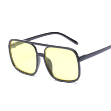 Load image into Gallery viewer, Black Square Oversized Sunglasses Women Big Frame Pink Sun Glasses Female Mirror Oculos Unisex Gradient Hip Hop Shades