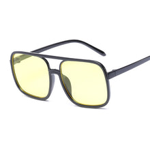 Load image into Gallery viewer, Black Square Oversized Sunglasses Women Big Frame Pink Sun Glasses Female Mirror Oculos Unisex Gradient Hip Hop Shades