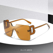 Load image into Gallery viewer, Black Square Sunglasses Women Big Frame Retro Rimless Sun Glasses Female Brand Vintage Lady Lunette De Soleil Femme
