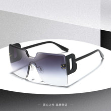 Load image into Gallery viewer, Black Square Sunglasses Women Big Frame Retro Rimless Sun Glasses Female Brand Vintage Lady Lunette De Soleil Femme