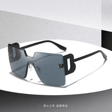 Load image into Gallery viewer, Black Square Sunglasses Women Big Frame Retro Rimless Sun Glasses Female Brand Vintage Lady Lunette De Soleil Femme