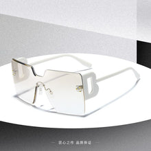 Load image into Gallery viewer, Black Square Sunglasses Women Big Frame Retro Rimless Sun Glasses Female Brand Vintage Lady Lunette De Soleil Femme