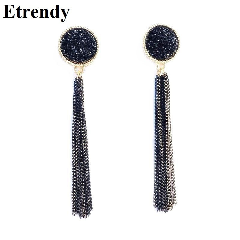 Black Tassel Earrings For Women Long Korean 2018 Fashion Statement oorbellen Trendy Jewelry Party Dress Accessories Bijoux