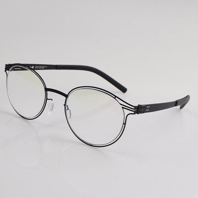 Occhiali miopi con montatura nera, occhiali finiti da uomo, personalità, occhiali retrò tedeschi, occhiali da donna 
