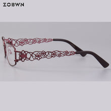 Load image into Gallery viewer, Black red Eyewear for Prescription Eyeglasses Women Myopia full rim Glasses Frame Men montures de lunette Silicone stipule