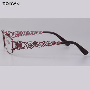 Black red Eyewear for Prescription Eyeglasses Women Myopia full rim Glasses Frame Men montures de lunette Silicone stipule
