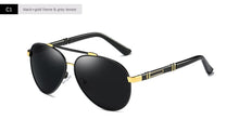 Load image into Gallery viewer, Blanche Michelle Pilot Polarized Sunglasses Men 2023 Brand Mirror Sun Glasses Driving UV400 Alloy Gafas De Sol Oculos With Box