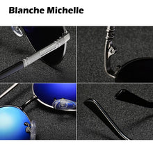 Load image into Gallery viewer, Blanche Michelle Pilot Polarized Sunglasses Men 2023 Brand Mirror Sun Glasses Driving UV400 Alloy Gafas De Sol Oculos With Box