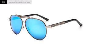 Blanche Michelle Pilot Polarized Sunglasses Men 2023 Brand Mirror Sun Glasses Driving UV400 Alloy Gafas De Sol Oculos With Box