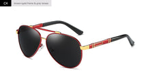 Load image into Gallery viewer, Blanche Michelle Pilot Polarized Sunglasses Men 2023 Brand Mirror Sun Glasses Driving UV400 Alloy Gafas De Sol Oculos With Box