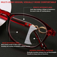 Load image into Gallery viewer, Blocking Progressive Multifocal Readers Eyeglasses Presbyopia Glasses Reading Glasses Computer Goggles Diopter Eyewear
