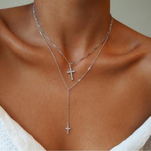 Load image into Gallery viewer, Bohemian Multi layer Pendant Necklaces For Women Fashion Golden Geometric Charm Chains Necklace Jewelry