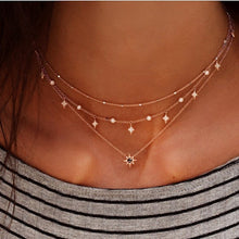 Load image into Gallery viewer, Bohemian Multi layer Pendant Necklaces For Women Fashion Golden Geometric Charm Chains Necklace Jewelry