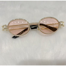 Load image into Gallery viewer, Blu-Ray Pretection Retro Round Sunglasses Women Vintage Steampunk Sun glasses For Men Clear lens Rhinestone sunglasses Oculos