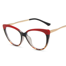 Load image into Gallery viewer, Blue Light Blocking Cat Eye Glasses Women Brand Designer Vintage Eyeglasses Female Clear Transparent Lens Spectacle