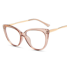 Load image into Gallery viewer, Blue Light Blocking Cat Eye Glasses Women Brand Designer Vintage Eyeglasses Female Clear Transparent Lens Spectacle