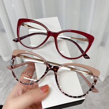 Load image into Gallery viewer, Blue Light Blocking Cat Eye Glasses Women Brand Designer Vintage Eyeglasses Female Clear Transparent Lens Spectacle
