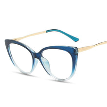 Load image into Gallery viewer, Blue Light Blocking Cat Eye Glasses Women Brand Designer Vintage Eyeglasses Female Clear Transparent Lens Spectacle