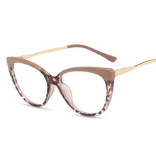 Load image into Gallery viewer, Blue Light Blocking Cat Eye Glasses Women Brand Designer Vintage Eyeglasses Female Clear Transparent Lens Spectacle