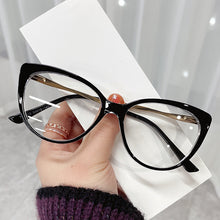 Load image into Gallery viewer, Blue Light Blocking Cat Eye Glasses Women Brand Designer Vintage Eyeglasses Female Clear Transparent Lens Spectacle