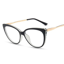 Load image into Gallery viewer, Blue Light Blocking Cat Eye Glasses Women Brand Designer Vintage Eyeglasses Female Clear Transparent Lens Spectacle
