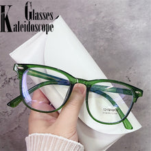 Load image into Gallery viewer, Blue Light Blocking Computer Glasses Frame Women Men Optical  Prescription Spectacle frames Transparent Green Fake Eyeglasses