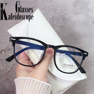 Blue Light Blocking Computer Glasses Frame Women Men Optical  Prescription Spectacle frames Transparent Green Fake Eyeglasses