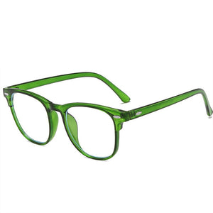 Blue Light Blocking Computer Glasses Frame Women Men Optical  Prescription Spectacle frames Transparent Green Fake Eyeglasses
