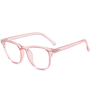 Blue Light Blocking Computer Glasses Frame Women Men Optical  Prescription Spectacle frames Transparent Green Fake Eyeglasses