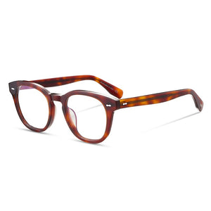 Blue Light Blocking Glasses Cary Grant Patchwork Acetate Eyeglass Frames Mens Brand Designer Prescription Glasses Women Oliver