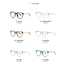 Load image into Gallery viewer, Blue Light Blocking Glasses Frame Prescription Full Rim  UV400 Optical Eyewear Eyeglasses Frame Spectacles Women