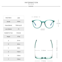Load image into Gallery viewer, Blue Light Blocking Glasses Frame Prescription Full Rim  UV400 Optical Eyewear Eyeglasses Frame Spectacles Women